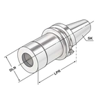 ER-Precisionshylschuck BT 50 - 2/20 - 70 | ER 32
