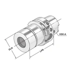 ER-Precisionshylschuck HSK 63 - 2/20 - 80 | ER 32