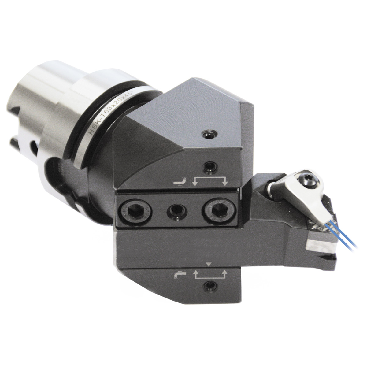 Svarvstålshållare 45° HSK 63-25-97 ISO 12164-3 HSK-T