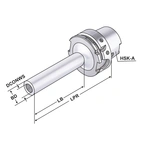 Fräshållare för skruvfräsar HSK 63 - M12 - 176