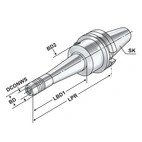 Hydraulisk expansionschuck BT 40 - 12 - 160
