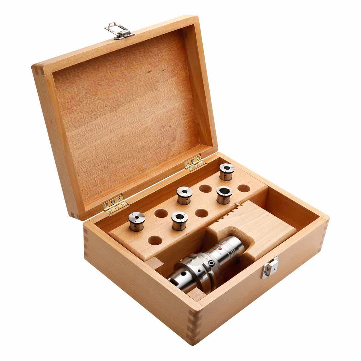 Hydraulisk expansionschuck HSK 100-25-115 DIN 69893 (ISO 12164) Form A i trälåda