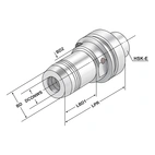 Hydraulisk expansionschuck HSK 63 - 12 - 90