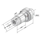 Hydraulisk expansionschuck HSK 63 - 14 - 100