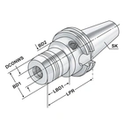 Hydraulisk expansionschuck SK 40 - 06 - 68