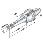 Hydraulisk expansionschuck SK 40 - 12 - 160