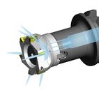 Insexskruvar med kylarkanaler