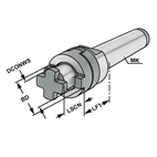 Fräsdonhållare MK 4 - 22 - 55