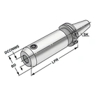 Pinnfräshållare Weldon SK 40 - 14 - 160