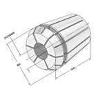 ER-Precisionshylsa ER25 | 430EPP | < 3 µm | Ø 16,0
