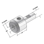 Reduktionshylsa DIN 1835 B DCONMS=32 | DCONWS=16