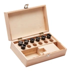 Reduktionshylsor för svarvbom 6 st set i trälåda DCONMS=25