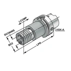 Snabbbytes gängchuck HSK 50 - M3-M14