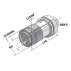 Snabbbytes gängchuck HSK 63 - M3-M14 - GR.1