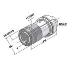 Snabbbytes gängchuck HSK 63 - M5-M22 - GR.2