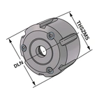 Spännmutter för tätningsskivor ER 32 | 2-20 | med sprutmunstycken