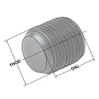 Spännskruvar M 10 x 12 för VDI-verktygshållare E2