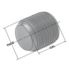Spännskruvar M10x1x10 utan konspets för Borrhållare D= 16 / 20 mm