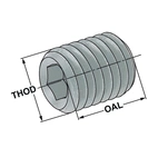 Spännskruvar M12 för Weldon Ø 12 + 14 DIN 1835 B