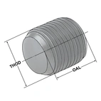Spännskruvar M12 X 10 för VDI-verktygshållare E2