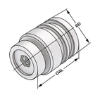 Ställskruv för fräschuck HKS 20 HKS-SYSTEM