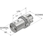 Svarvbomshållare HSK 63-08-90 ISO 12164-3 HSK-T