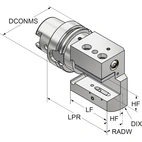 Svarvstålshållare HSK 63-25-110 ISO 12164-3 HSK-T