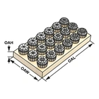 ER-Precisionshylssats ER11| 5 µm| 4008 EP | 13-delad sats DIN 6499 (ISO 15488)