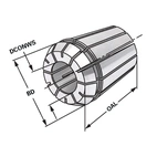 ER-Precisionshylsa ER25 | 430EP | < 5 µm | Ø 10 - 9