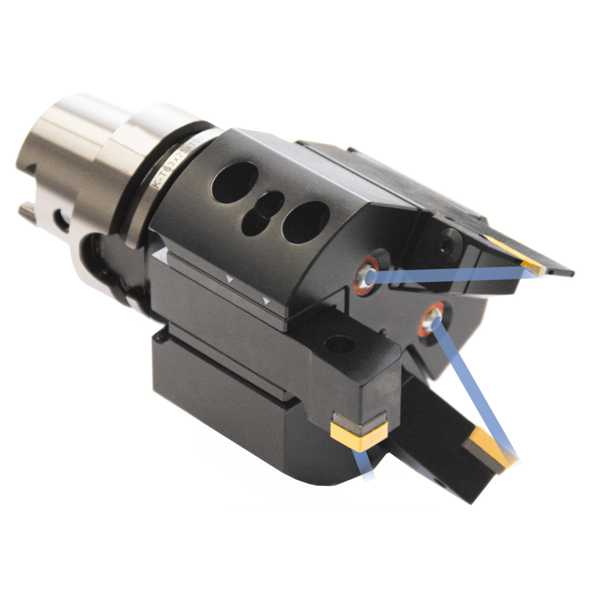 Trippel svarvstålshållare HSK 63-25-100 ISO 12164-3 HSK-T