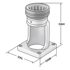 Universal kullageråtdragningsfixtur SK 40
