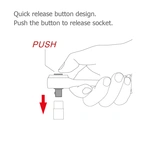 Spärrhandtag, 3/8 tum