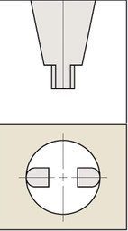 Skjutmått med rundade mätytor 450 mm