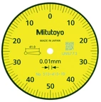 Vippindikator. 1mm. 0.01mm. 41mm mätspets