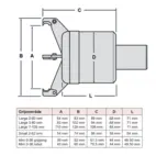 Grippex Large med skaft ø32 2-60 mm