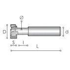 T spårsfräs  TCL 62 MM 28X12
