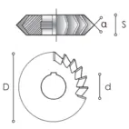 Vinkelskivfräs FP 92 MM 50   60°