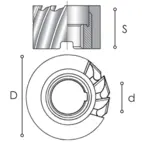Ändplanfräs CF 96 MM 50 RESISTOR