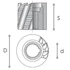 Ändplanfräs CF 98 MM 40X40