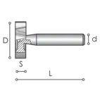 T spårsfräs  TCL 61 MM 10.5X2