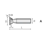 Vinkelfräs TCL 60A MM 20   70°
