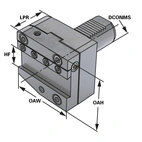 Stickstålshållare - Form AR 40 - 32