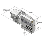 Stickstålshållare HSK 63-32-112 ISO 12164-3 HSK-T
