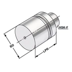 Blankämne HSK 63 - 63 - 250