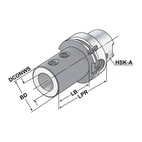 Borrhållare | HSK 63 - 40 - 105