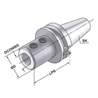 Borrhållare BT 40 - 40 - 100