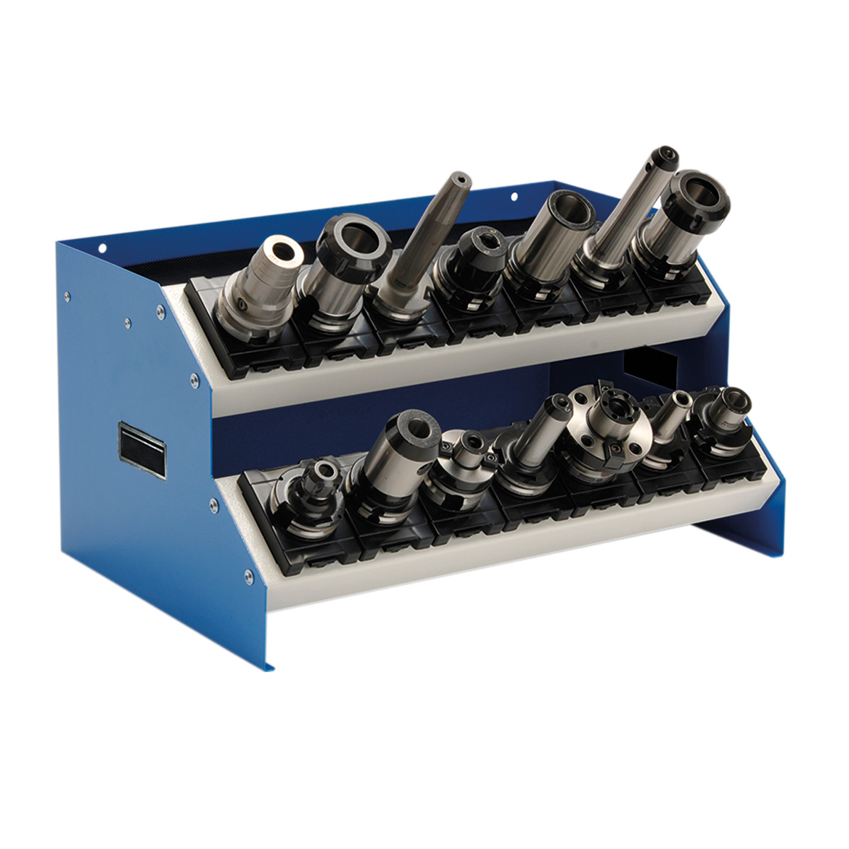 Bänkställ för CNC-verktygshållare - 2 magasin 575 x 375 x 300 - för E1, E2 OCH E3