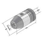 CNC-borrchuck 0/8 - B 12