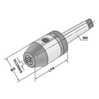 CNC-borrchuck MK4 - 2,5/16 - 105
