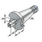 DIN 2080 Borrchuckadapter DIN 238 SK 40 - B 12